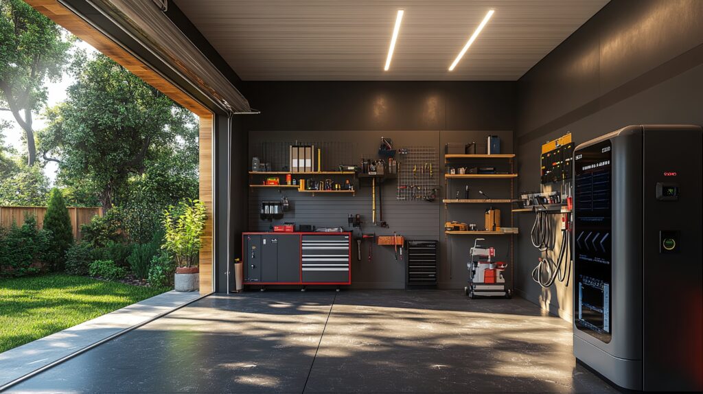 a big garage in the picture-High Quality Garage storage cabinets in Dallas made with metal Sleek and Modern Multifunctional designs