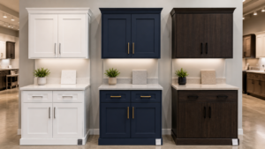 Kitchen cabinet styles comparison including shaker, slim shaker, and classic cabinets in Dallas TX showroom- Kitchen Cabinets Dallas TX Homeowners Really Want: A Comprehensive Guide to Styles, Costs, and Showrooms KP