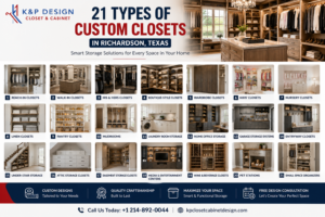 21 Custom Closet Types in Richardson Texas