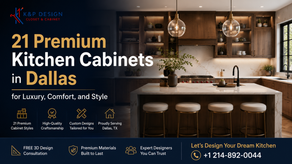 21 Premium Kitchen Cabinets in Dallas for Luxury, Comfort and Style