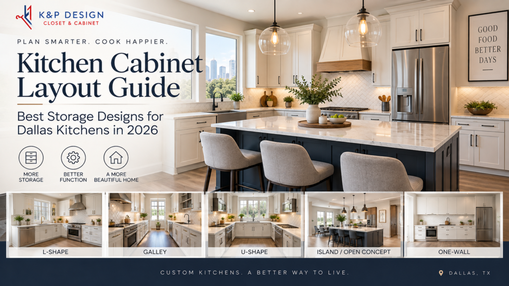 Kitchen Cabinet Layout Guide- Best Storage Designs for Dallas Kitchens in 2026