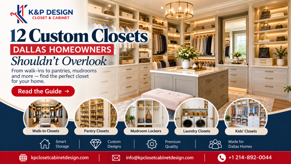 12 Types of Custom Closets Dallas Homeowners Shouldn't Overlook